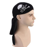 Unsiex,Skull,Print,Pleuche,Hooded,Pirate,Headpiece