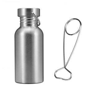 Outdoor,Stainless,Steel,Water,Bottle,Flask,Mouth,Outdoor,Survival,Cookware