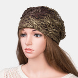 knitting,Cutout,Flowers,Beanie,Embossed