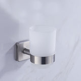 Toothbrush,Holder,Drinking,Glass,Tumbler,Toothpaste,Stainless,Steel,Mounted,Holder