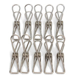 10Pcs,Stainless,Steel,Clothes,Hanging,Laundry,Windproof,Clips,Clamps,Clothespins