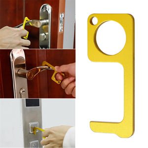 Portable,Hygiene,Antimicrobial,Metal,Opener,Elevator,Handle