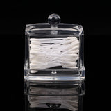 Storage,Boxes,Cotton,Holder,Clear,Acrylic,Cosmetic,Makeup,Hotel,Supplies