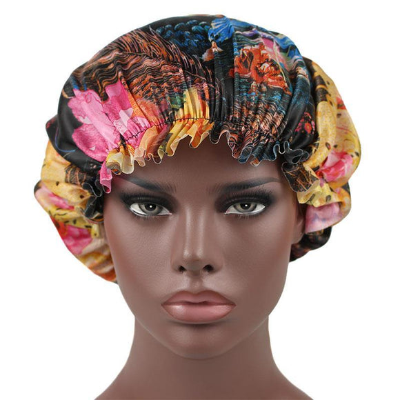 Women,Vintage,Ethnic,Floral,Breathable,Beanie,Casual,Chemotherapy,Turban,Nightcap