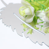 Silver,Feather,Mirror,Sticker,Mural,Bedroom,Decoration