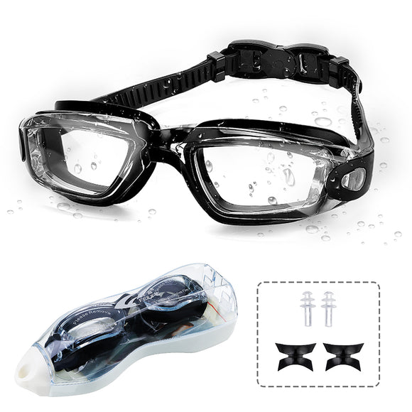Swimming,Goggles,Protection,Leaking,Clear,Vision,Glassess,Earplugs,Nasal,Bracket,Goggles,Women,Adult,Youth