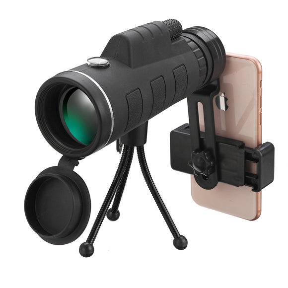 40x60,Monocular,Optic,Light,Night,Vision,Telescope,Phone,Holder,Tripod,Outdoor,Camping