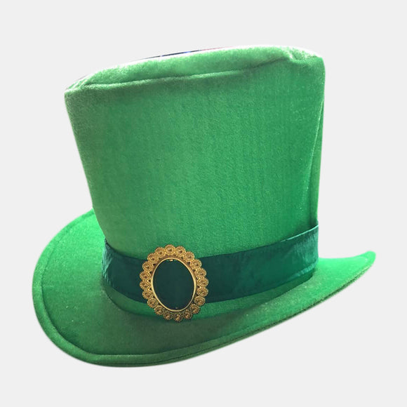 Patrick's,Leprechaun,Green,Satin,Buckle,Adult,Costume