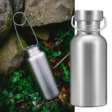 Outdoor,Stainless,Steel,Water,Bottle,Flask,Mouth,Outdoor,Survival,Cookware
