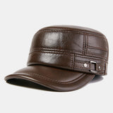 Winter,Genuine,Leather,Windproof,Outdoor,Layer,Leather,Trucker