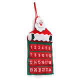 Christmas,Advent,Hanging,Calendar,Pockets,Santa,Reindeer,Snowman,Decorations