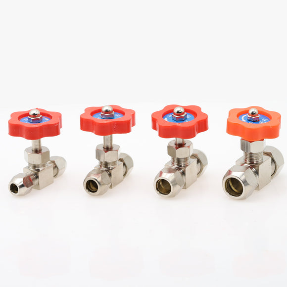 Balve,Orange,Plastic,Handle,Metal,Pressure,Durable,Needle,Globe,Valve