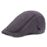 Women,Cotton,Washed,Beret,Fashion,Label,Buckle,Adjustable,Cabbie,Gentleman