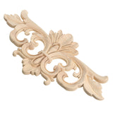 Carving,Applique,Unpainted,Flower,Applique,Carving,Decal,Furniture,Cabinet,22x10cm