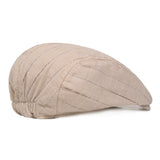 Women,Outdoor,Causal,Stripe,Leisure,Beret,Adjustable,Sunshade,Forward