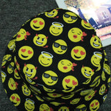 Unisex,Style,Emoji,Pringting,Casual,Fashion,Visor,Bucket