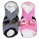 Winter,Cotton,Clothes,Straps,Stripe,Color,Hoodie,Coats