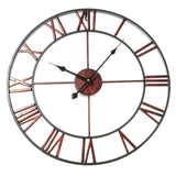 Classic,Large,Metal,Wrought,Clock,Roman,Numerals,Steampunk,Decor