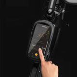 ROCKBROS,Phone,Front,Frame,Phone,Mount,Waterproof,Front,Frame,Touch,Screen,Bicycle,Cycling