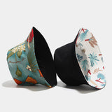 Women,Summer,Protection,Marine,Plant,Pattern,Casual,Simple,Bucket