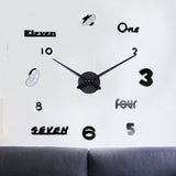 Emoyo,JM026,Creative,Large,Clock,Modern,Clock,Mirror,Numbers,Stickers,Office,Decorations