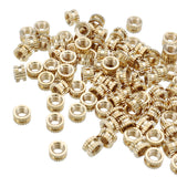 Suleve,M3BN4,100pcs,M3x3x5mm,Metric,Threaded,Brass,Knurl,Round,Insert