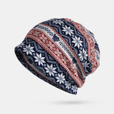 Women,Winter,Cotton,Snowflake,Pattern,Flower,Printing,Beanie,Gaiter,Shield