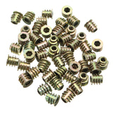 Suleve,M5ZN1,50Pcs,M5x10mm,Alloy,Furniture,Socket,Drive,Threaded,Insert