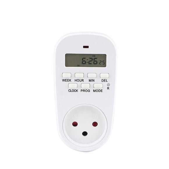 Gerslin,GET02A,Israel,Digital,Weekly,Programmable,Electrical,Power,Outlet,Timer,Switch,Outlet,Clock
