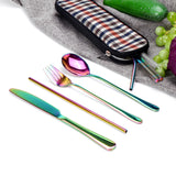 Stainless,Steel,Cutlery,Knifes,Spoon,Outdoor,Dinnerware,Tableware,Storage