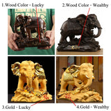 Traditional,Chinese,Resin,Mascot,Lucky,Wealthy,Elephant,Statue,Sculpture,Living,Decorations