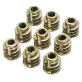 Suleve,M10ZN1,50Pcs,Alloy,Furniture,Socket,Drive,Threaded,Insert