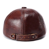 Unisex,Cowhide,Genuine,Leather,Earflap,Muffs,Beret,Protective,Paper,Cabbie