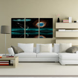 Miico,Painted,Three,Combination,Decorative,Paintings,Starry,Meteorite,Decoration