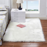 60X180cm,Artificial,White,Carpet,Floor,Fluffy,Living,Chair,Cushion