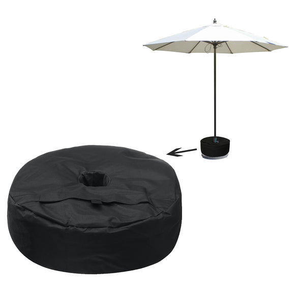 38x15cm,Black,Oxford,Cloth,Round,Sandbag,Outdoor,Support,Umbrella,Sunshade,Sandbag