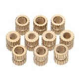 100Pcs,Brass,Knurled,Female,Thread,Round,Insert,Embedded,Injection,Molding,Heights