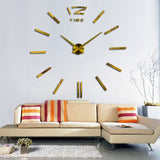 Modern,Clock,Large,Frameless,Clock,Mirror,Stickers,Silent,Living,Office