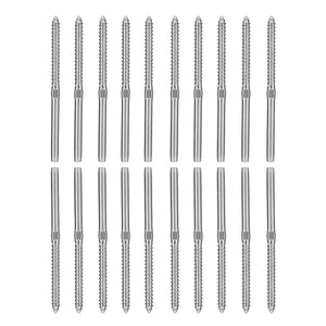 20Pcs,therad,Steel,Balustrade,Screw,Terminal,Swage,3.2mm,Cable"