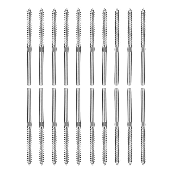 20Pcs,therad,Steel,Balustrade,Screw,Terminal,Swage,3.2mm,Cable