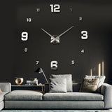 Mirror,Surface,Sticker,Modern,Hanging,Clock,Office,Living,Decor