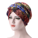 Women,Necklace,Scarf,Ethnic,Turban,Scarf