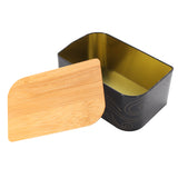 Black,Vintage,Metal,Bread,Storage,Candy,Container,Boxes,Kitchen,Storage,Container