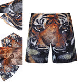 S5254,Beach,Shorts,Board,Shorts,Tiger,Printing,Drying,Waterproof,Elasticity