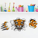 Creative,Company,Office,Decorations,Stickers,Domineering,Tiger,Broken