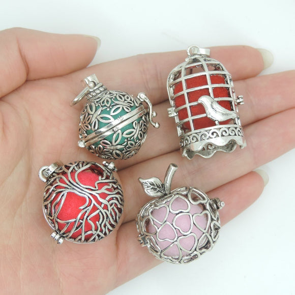 Hollow,Perfume,Essential,Aromatherapy,Fragrance,Diffuser,Locket,Necklace