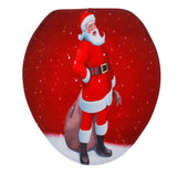 Santa,Claus,Waterproof,Bathroom,Shower,Curtain,Toilet,Cover