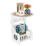 Coffee,Table,Bedroom,Balcony,Table,European,Small,Round,table,23.5cm,Storage,Organizer,Office