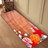 Starfish,Color,Cobblestone,Print,Flannel,Waterproof,Carpet