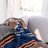 Bubble,Ethnic,Style,Blanket,Stripes,Knitted,Textiles,Office,Travel,Portable,Shawl